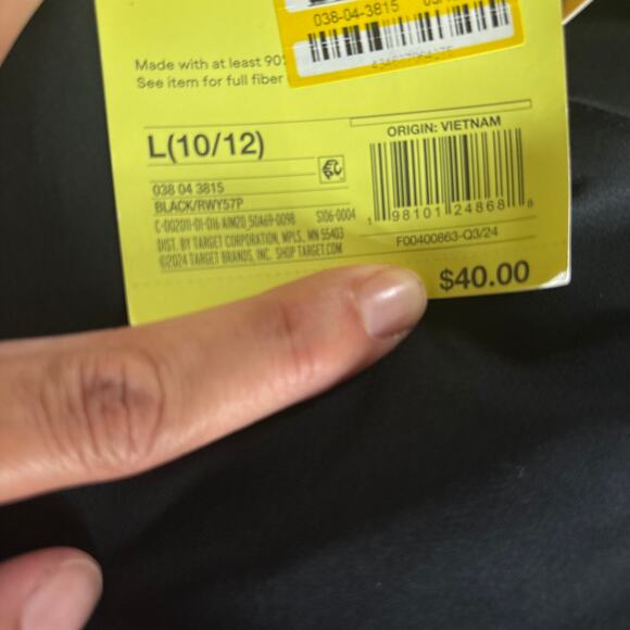 All In Motion Boy Girl Snow Sport  Snow Pants Bibs Black Water Resistant 10/12 - Picture 4 of 6